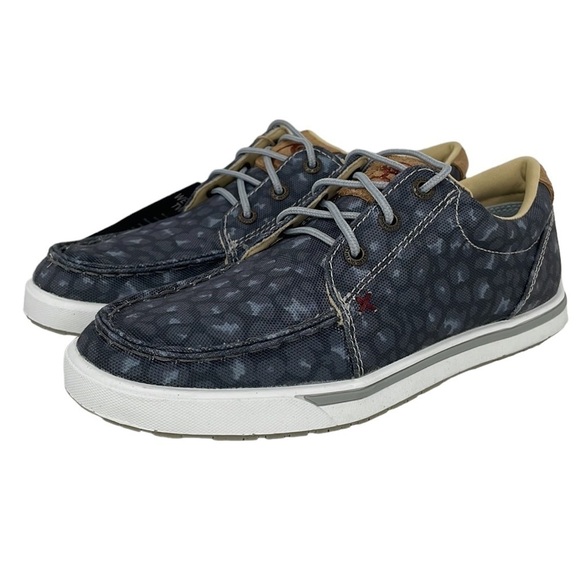 Twisted X NWT Women’s Shoe Hooey Loper Black Leopard Casual Lace Up Size 5.5 - Picture 4 of 12